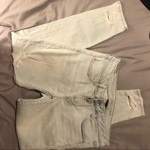 american eagle light jeggings